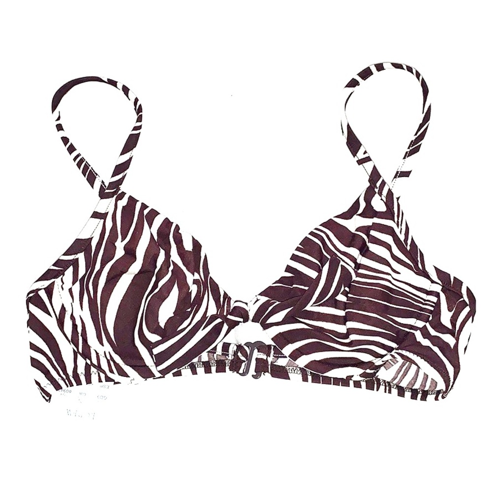 Jcrew animal print bikini top (NWT)